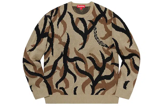 Supreme FW19 Tribal Camo Sweater