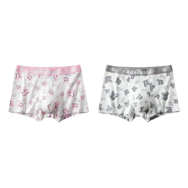 对你的私语 卡通满印舒适透气抑菌亲肤内裤 男款 组合装