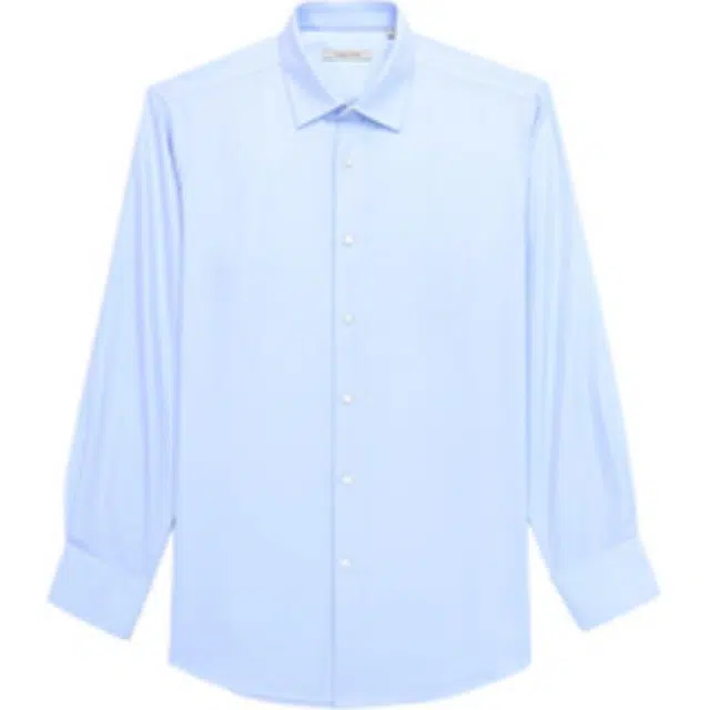 佛朗尼·齐拉 商务绅士纯色长袖衬衫 男款 蓝色