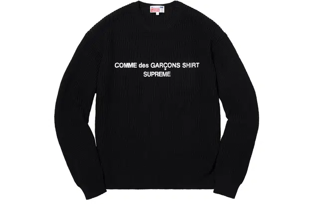 Supreme FW18 x Comme des Garcons SHIRT Sweater Black