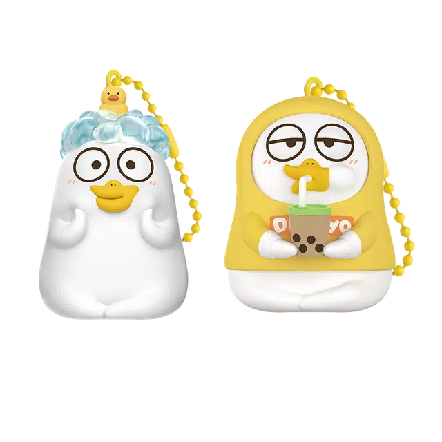 灵动创想 小刘鸭 挂挂乐系列 日常挂件钥匙扣周边萌趣搞怪公仔 食玩