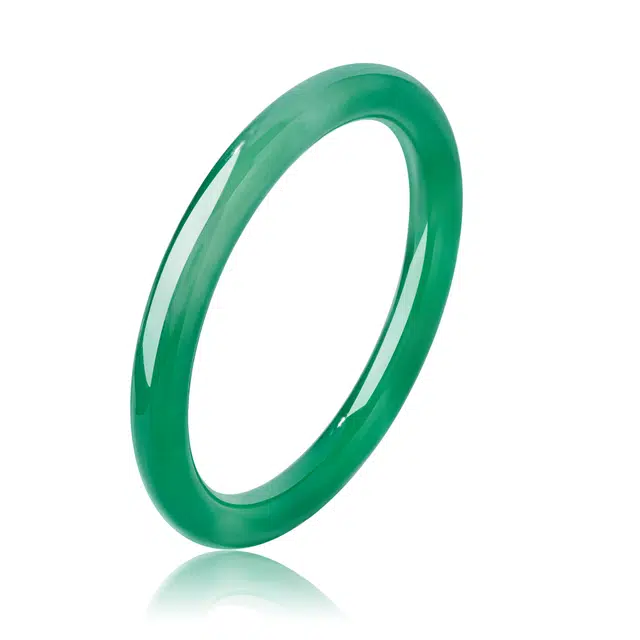 【高品质】 老凤祥 青山翠 新中式国潮素圈美人贵妃镯国风大气温婉优雅气质显白手饰高级感百搭款 玛瑙 手镯 女款