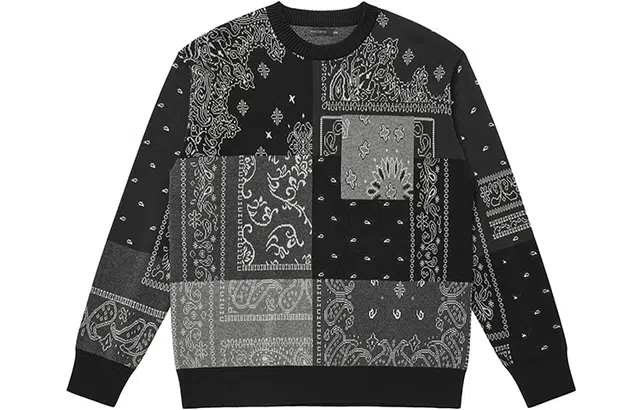 PEACEBIRD MEN Cashew Flower Crewneck Sweater