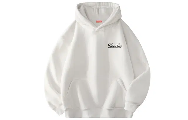 宜而爽 运动简约美式宽松连帽保暖卫衣 男女同款 黑色