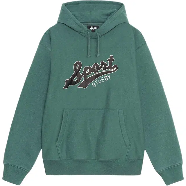 Stussy FW24 Satin Patch Oversized Hoodie