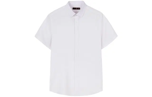 才子 竹纤维短袖商务抗皱衬衫 男款