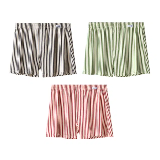 对你的私语 一裤多穿 休闲大码舒适透气阿罗裤新疆棉睡裤居家四角大裤衩内裤 男款 组合装