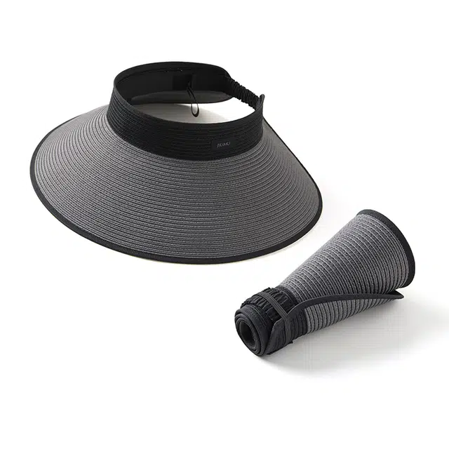 玖慕 大檐遮全脸空顶透气大头围 聚酯纤维 防晒帽 男款