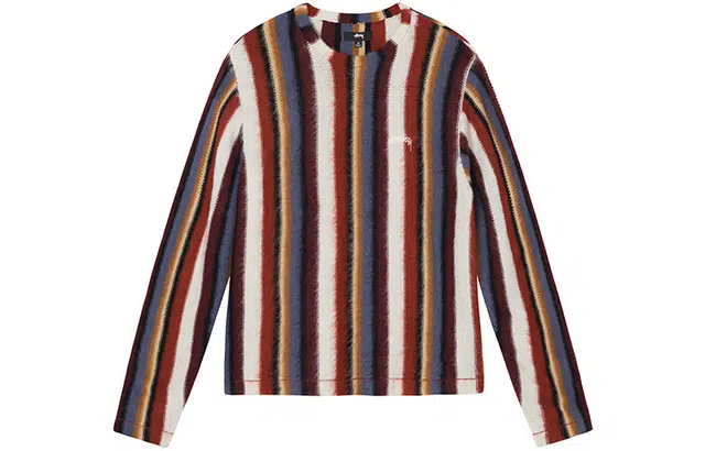 Stussy SS22 Vertical Striped Knit Crew
