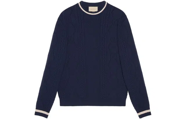 Gucci FW22 Wool Sweater Navy