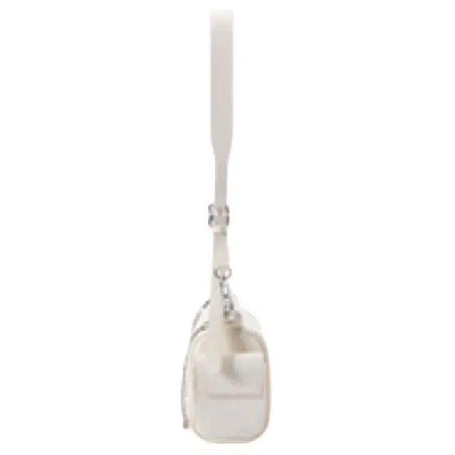 森马 时尚复古 合成革 单肩包 大号 女款 本白/胡桃棕/黑色