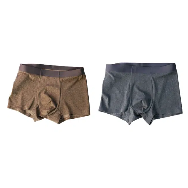 对你的私语 透气凉感轻薄平角轻奢内裤 男款 组合装