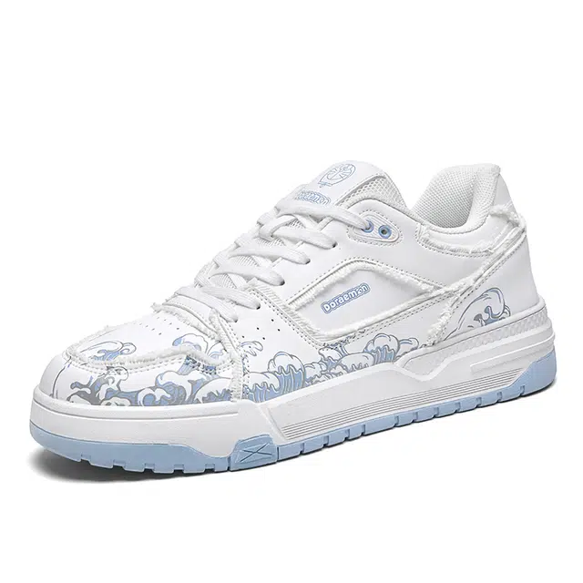 Doraemon Limited Edition Ink Painting Platform Sneakers
