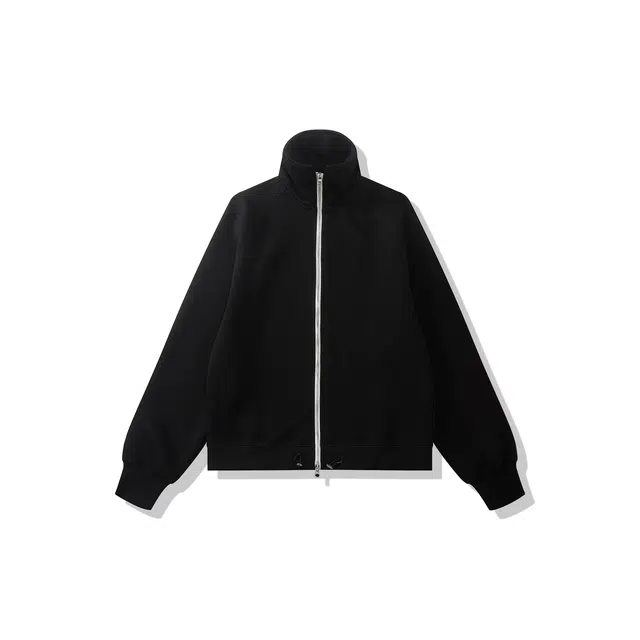 我是大卫 美式高街立领插肩袖潮牌时尚百搭宽松休闲卫衣 通用 黑色