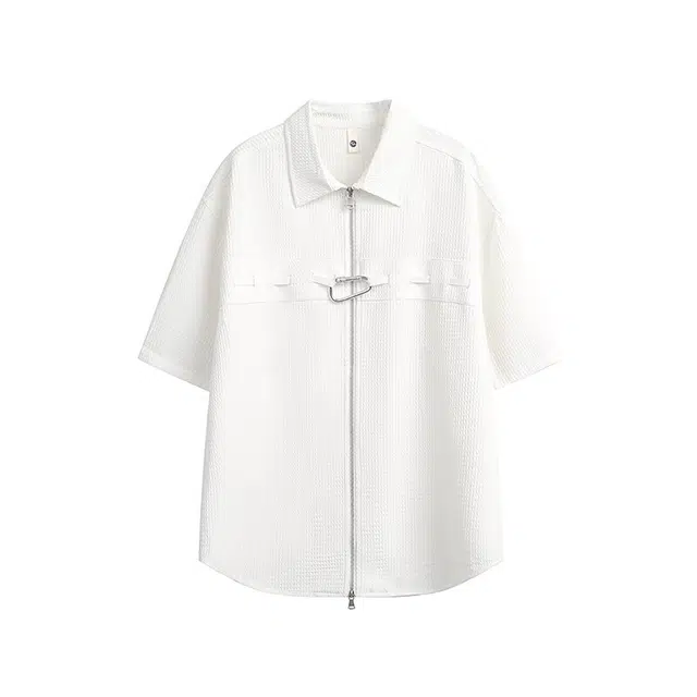 臣目 舒适百搭宽松休闲简约时尚短袖衬衫 男款