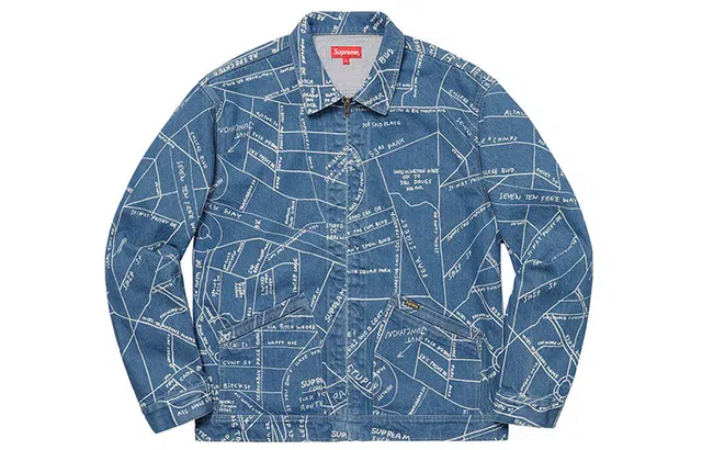 Supreme SS19 Gonz Map Work Jacket