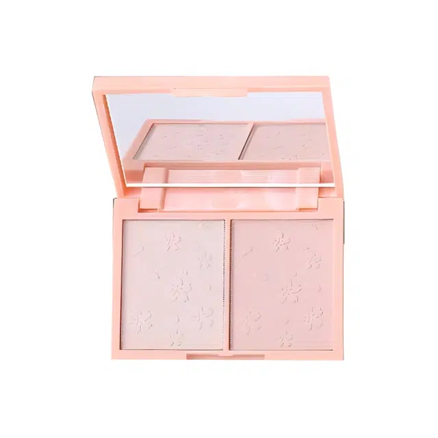 拉美拉 清透双层干湿两用粉饼 控油持久定妆