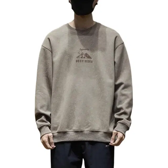 希越 字母简约印花圆领休闲卫衣 男款