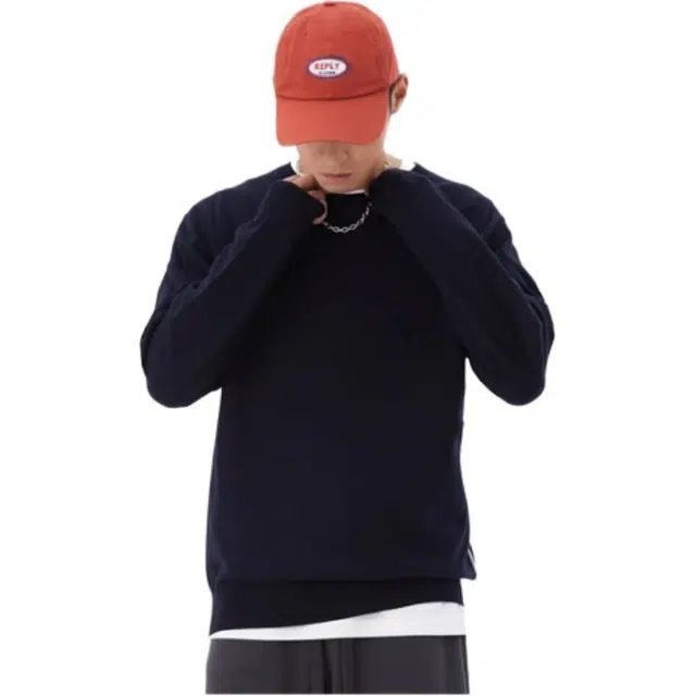 美特斯邦威 简约圆领休闲毛衣 男款