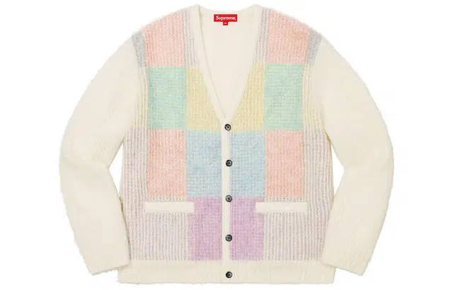 Supreme Brushed Grid Cardigan