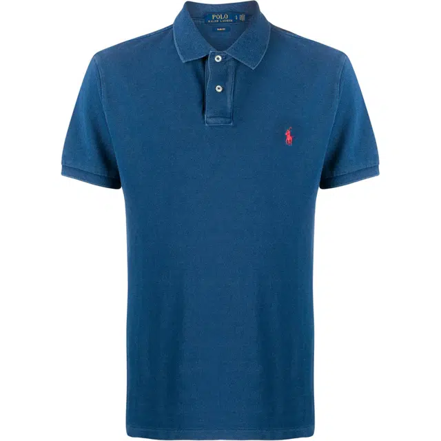 Polo Ralph Lauren Slim Fit Logo Polo Shirt Blue