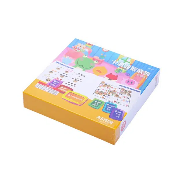 木玩世家 飞行棋数独入门六合一卡通木制 早教益智玩具