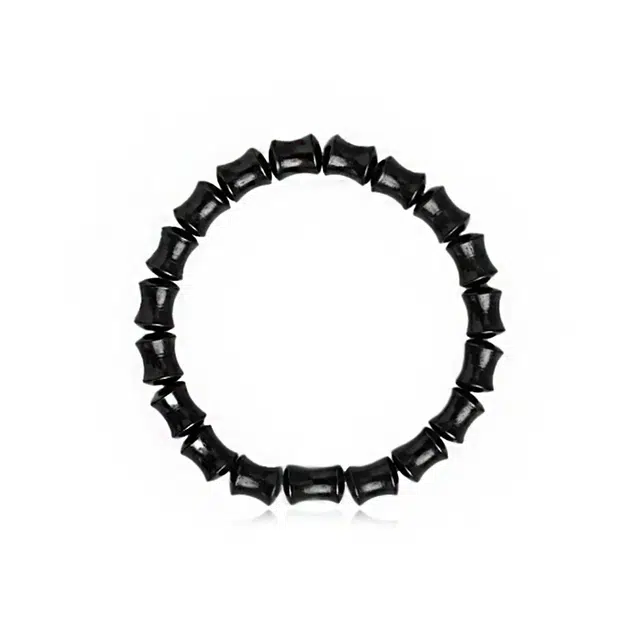 郁馨 夜影竹音禅意单圈新中式文玩串珠节节高升考研考试上岸 竹报平安简约招财纳福福气满满 #好运 黑檀 手串 男女同款情侣款