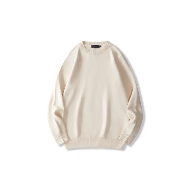 我是大卫 经典糖果色纯色基础款潮流宽松休闲针织衫 男女同款