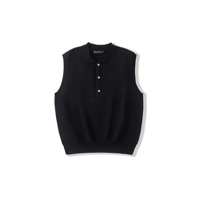 我是大卫 纯色无袖学院风马甲毛衣针织衫 男女同款