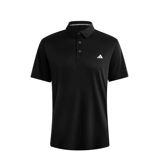 adidas Three Stripes Polo Black