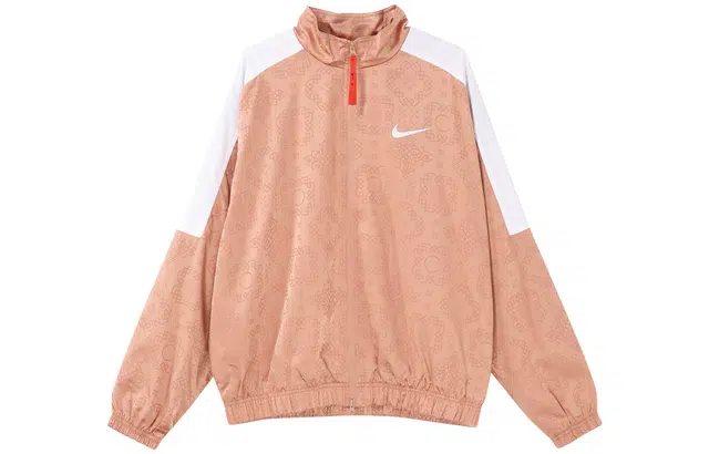 Nike x CLOT Rose Gold Silk Pattern Track Jacket