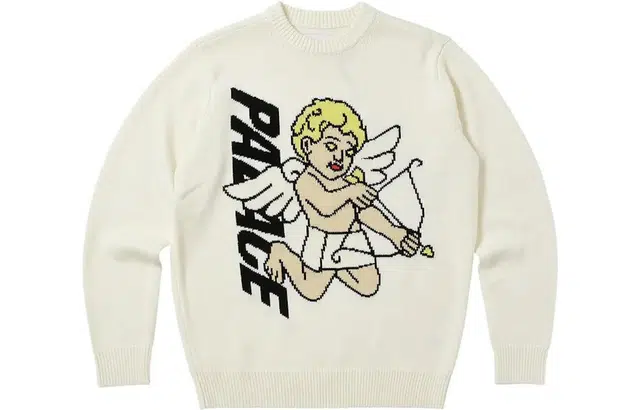 PALACE SS23 Cream Knit Sweater
