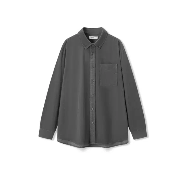 森马 纯色翻领百搭长袖衬衫 男款