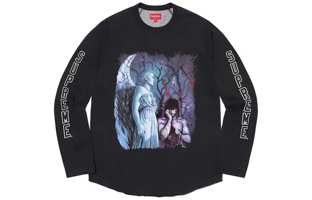 Supreme x The Crow Raglan L/S Top
