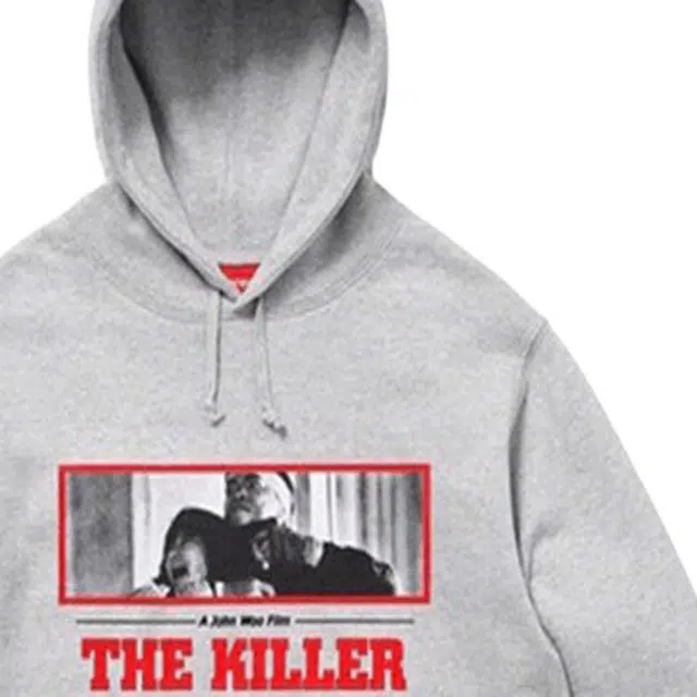 Supreme FW18 The Killer Hooded Sweatshirt Heather Grey