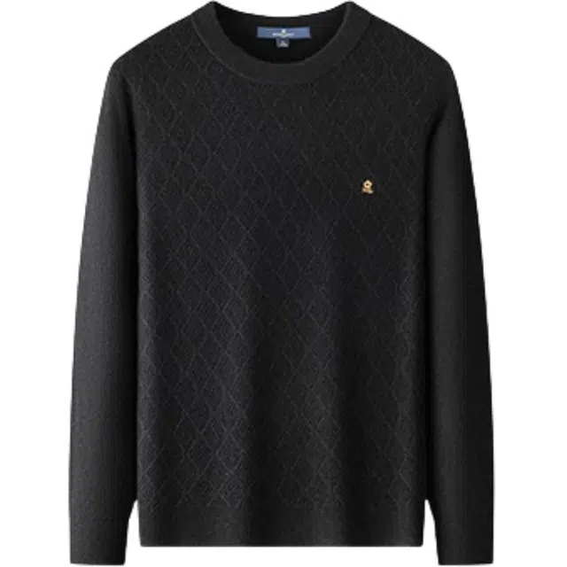 梦特娇 时尚都市纯色羊绒衫 男款