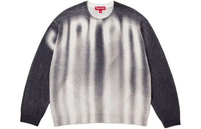 Supreme FW23 WEEK1 BLURRED LOGO SWEATER Logo
