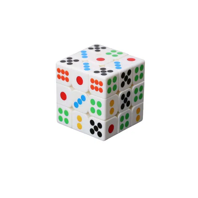 乐智由我 魔方三阶麻将魔方个性创意 早教益智玩具