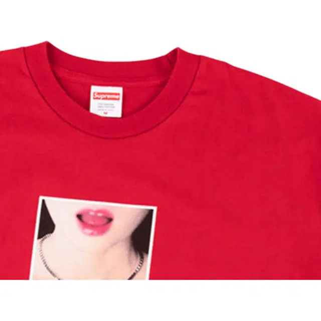 Supreme SS18 Necklace Tee Red T