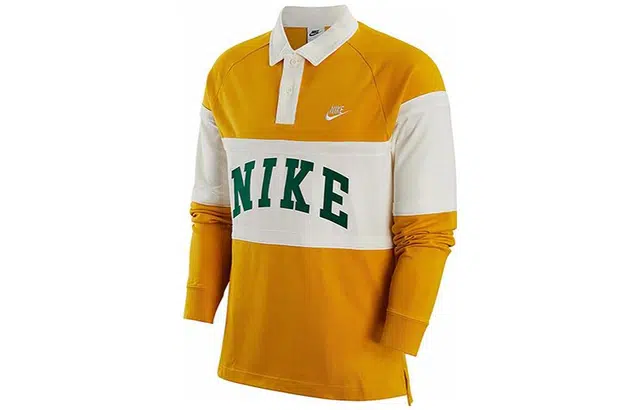 Nike Long Sleeve Polo Yellow