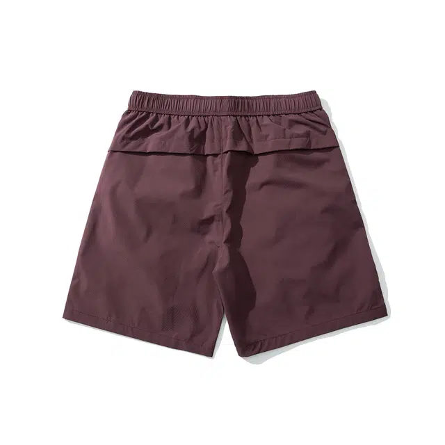 领航骆驼 美式高街舒适户外字母中腰百搭系带宽松休闲短裤 男款