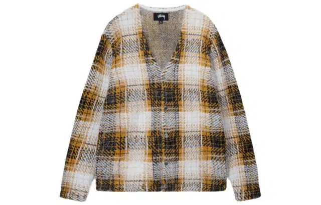 Stussy SS23 HAIRY PLAID CARDIGANV