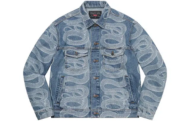 Supreme x HYSTERIC GLAMOUR Snake Denim Trucker Jacket