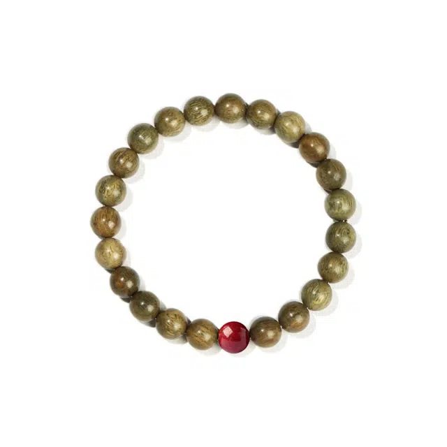 【平安喜乐】 京华录 国风新中式精选佛珠本命年转运珠简约小众潮流盘玩招财纳福#好运 绿檀 手串 男女同款情侣款