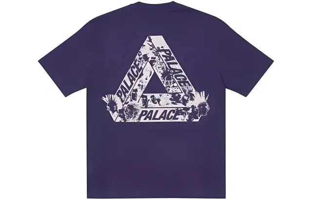 PALACE FW21 Tri-heads T-shirt Purple LogoT