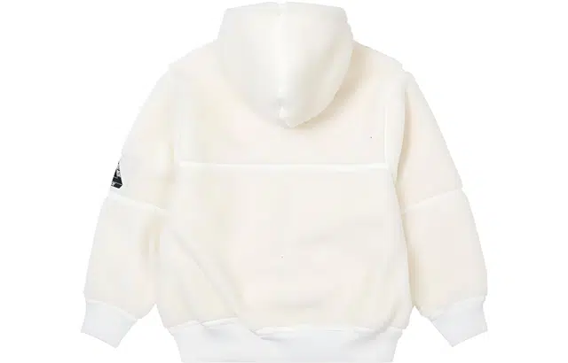 PALACE FW22 Sherpa Hooded Jacket Off White