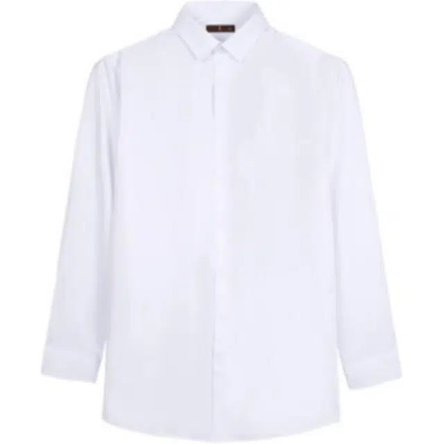 才子 刺绣凉爽丝滑长袖衬衫 男款