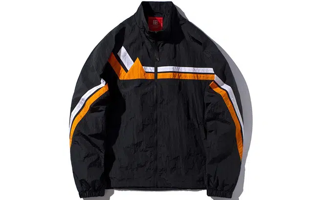 中国李宁 纽约时装周系列 立领休闲运动夹克外套 情侣款 标准黑