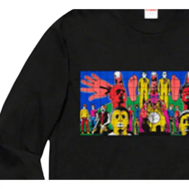 Supreme Gilbert x George DEATH AFTER LIFE L/S Tee Black