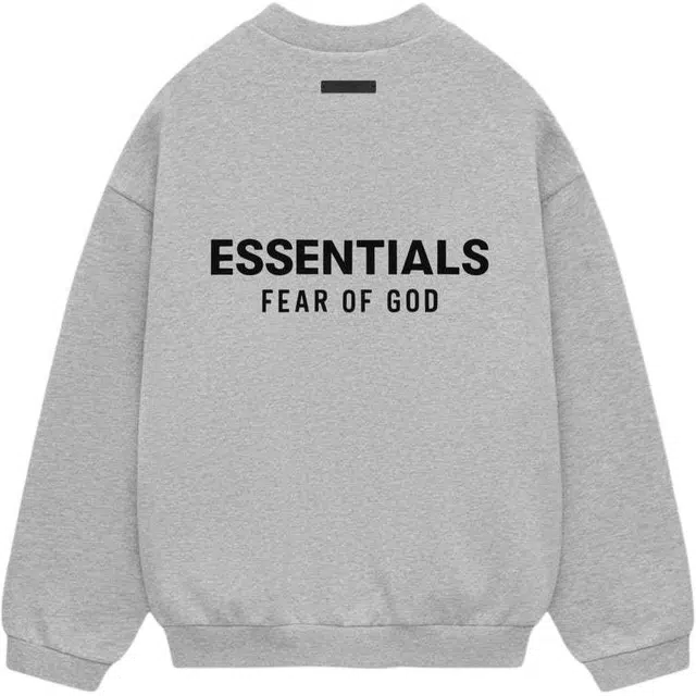 Fear of God Essentials FW24 Holiday Core Crewneck Light Mist Grey